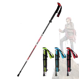 image-Ultralight carbon trekking poles for outdoor hiking