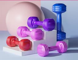 image-A Pair Of Home Fitness Equipment Women Dumbbells