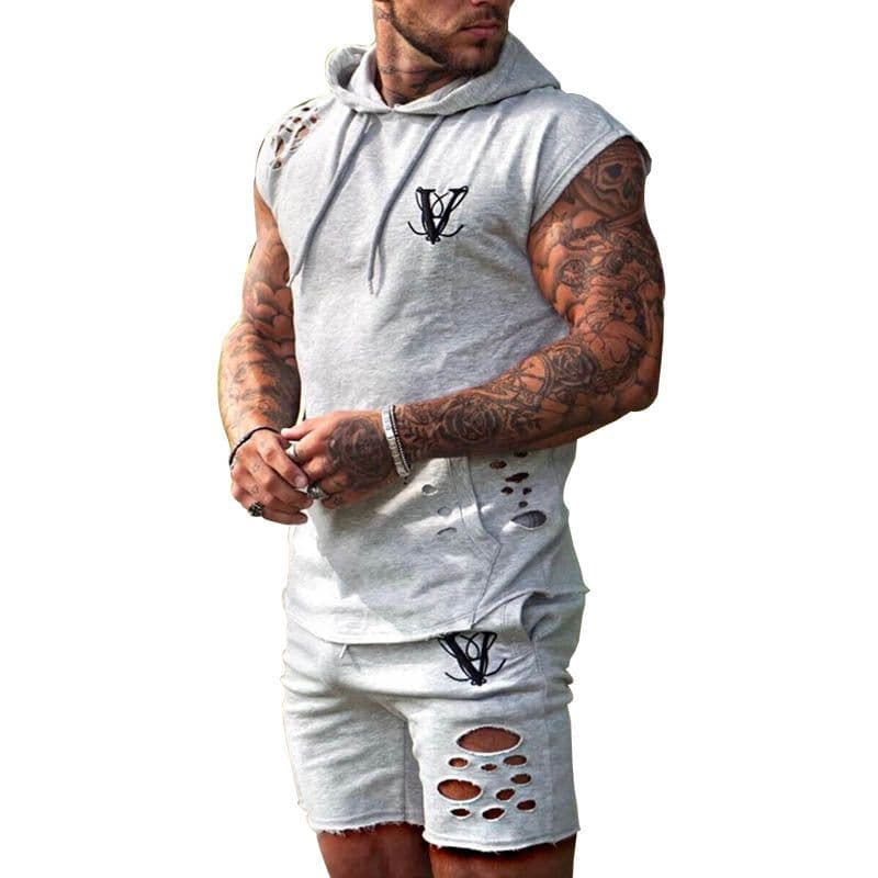 image-Men's Tights Sportswear Running Sports Suit Training Suit
