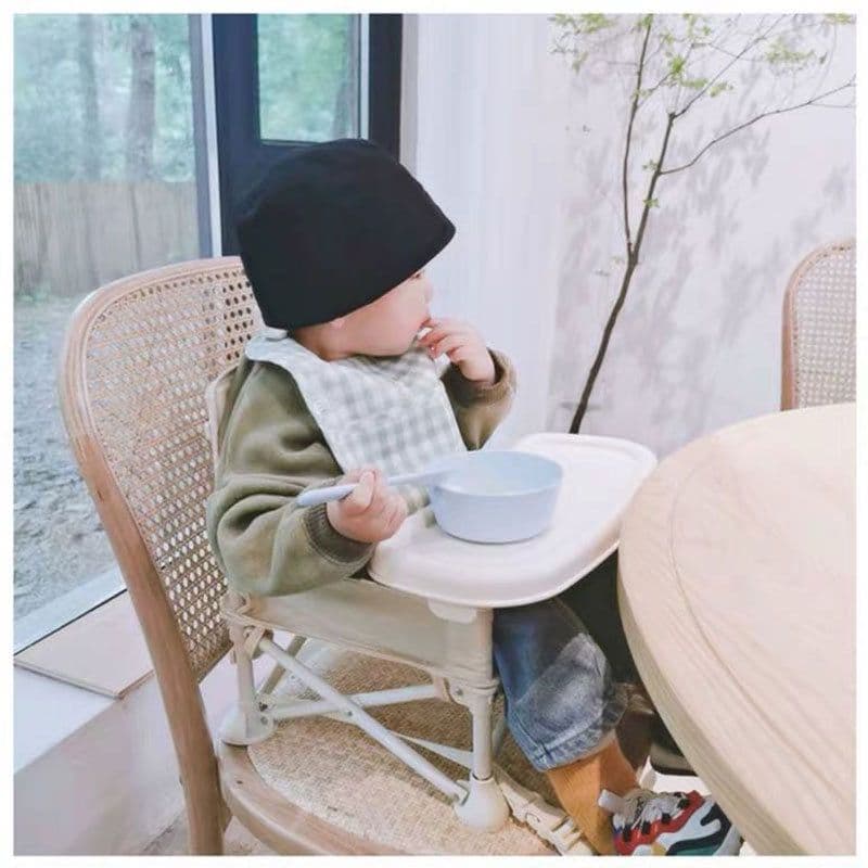 image-Children Portable Safety Camping Dining Chair Folding Baby Dining Table And Chair Outdoor Folding Multifunctional Infant Feeding