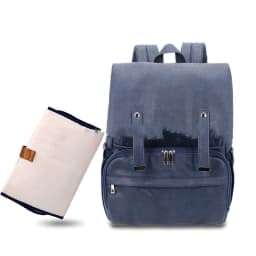 image-Pu Mommy Bag Amazon Double Shoulder Milk Bag Fashion Mother And Baby Backpack