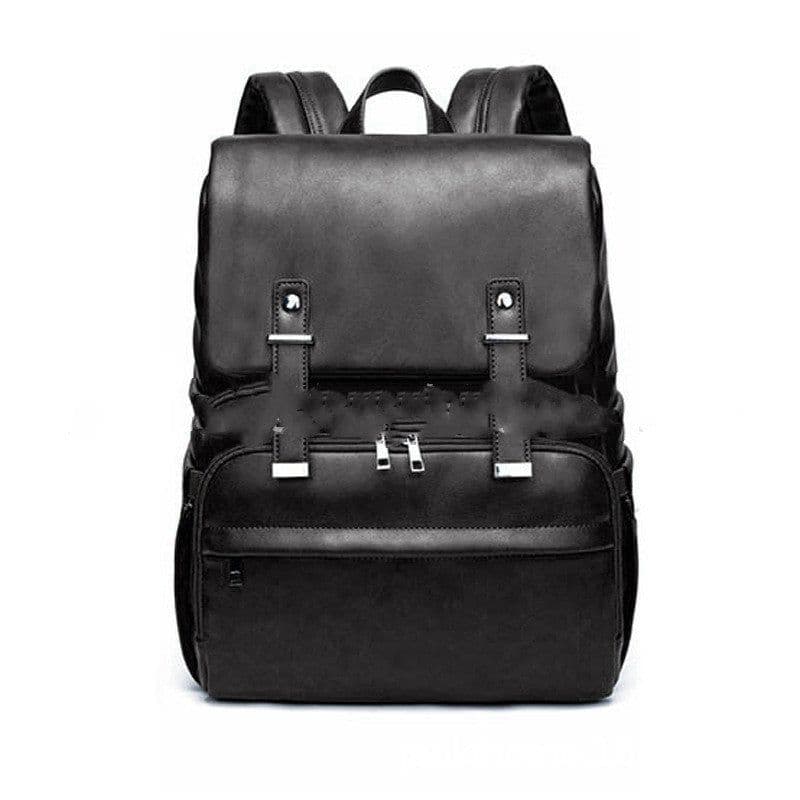 image-Pu Mommy Bag Amazon Double Shoulder Milk Bag Fashion Mother And Baby Backpack