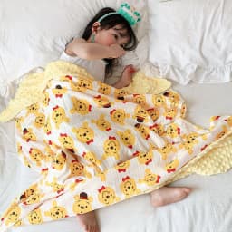 image-Children's Cartoon Cotton Beanie Blanket Stroller Blanket Air Conditioning Blanket