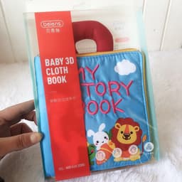 image-3D Three-dimensional Cloth Book Baby Early Education 0-1 Years Old Can Not Tear The Story Enlightenment Cloth Book Can Be Washed