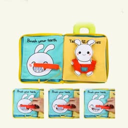 image-3D Three-dimensional Cloth Book Baby Early Education 0-1 Years Old Can Not Tear The Story Enlightenment Cloth Book Can Be Washed