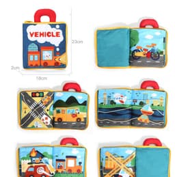 image-3D Three-dimensional Cloth Book Baby Early Education 0-1 Years Old Can Not Tear The Story Enlightenment Cloth Book Can Be Washed