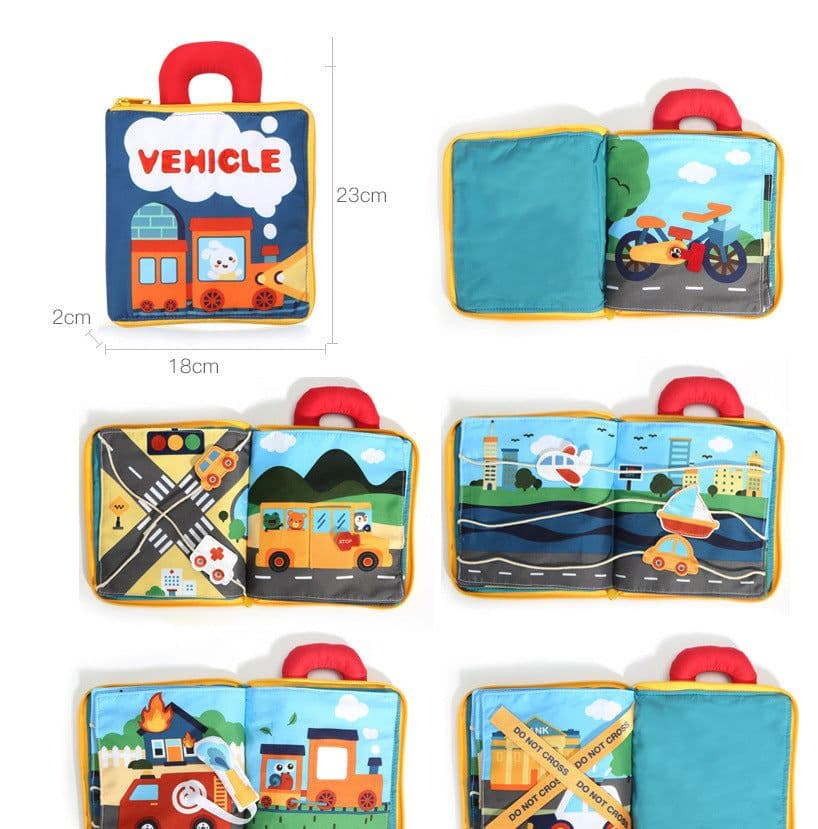 image-3D Three-dimensional Cloth Book Baby Early Education 0-1 Years Old Can Not Tear The Story Enlightenment Cloth Book Can Be Washed
