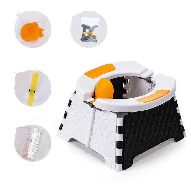 image-Baby Potty Training Seat Kids Toddler Outdoor Portable Folding Toilet Urinal Pot
