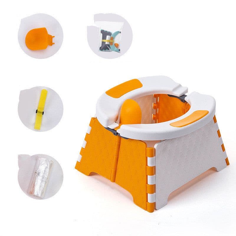 image-Baby Potty Training Seat Kids Toddler Outdoor Portable Folding Toilet Urinal Pot