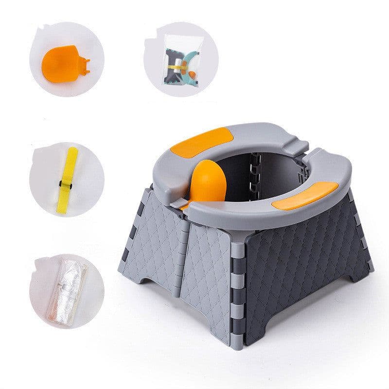 image-Baby Potty Training Seat Kids Toddler Outdoor Portable Folding Toilet Urinal Pot
