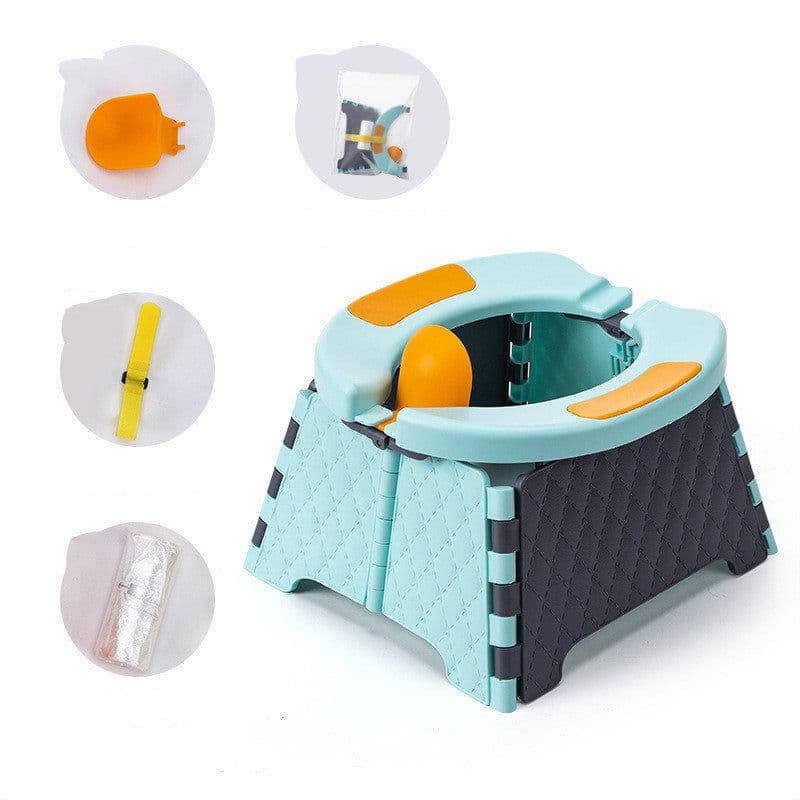 image-Baby Potty Training Seat Kids Toddler Outdoor Portable Folding Toilet Urinal Pot
