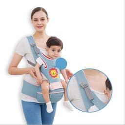 image-Newborn Baby Carrier Women Multifunctional Baby Carrier Baby Waist Stool Cotton T Shirts Dad Hands Free Baby Kangaroo Packet