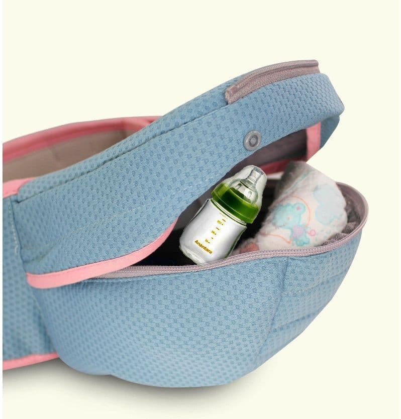 image-Newborn Baby Carrier Women Multifunctional Baby Carrier Baby Waist Stool Cotton T Shirts Dad Hands Free Baby Kangaroo Packet