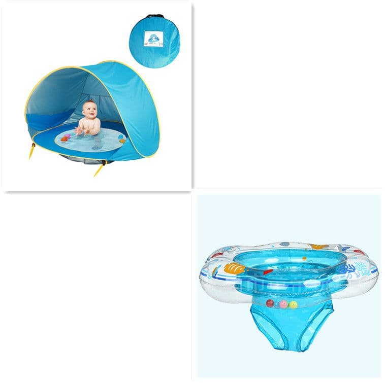 image-Baby Beach Tent Portable Shade Pool UV Protection Sun Shelter For Infant Outdoor Toys Child Swimming Pool Play House Tent Toys