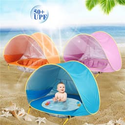 image-Baby Beach Tent Portable Shade Pool UV Protection Sun Shelter For Infant Outdoor Toys Child Swimming Pool Play House Tent Toys