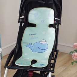 image-Summer Stroller Cooling Pad 3D Air Mesh Breathable Stroller Mat Mattress Latex Baby Car Seat Cover Cushion
