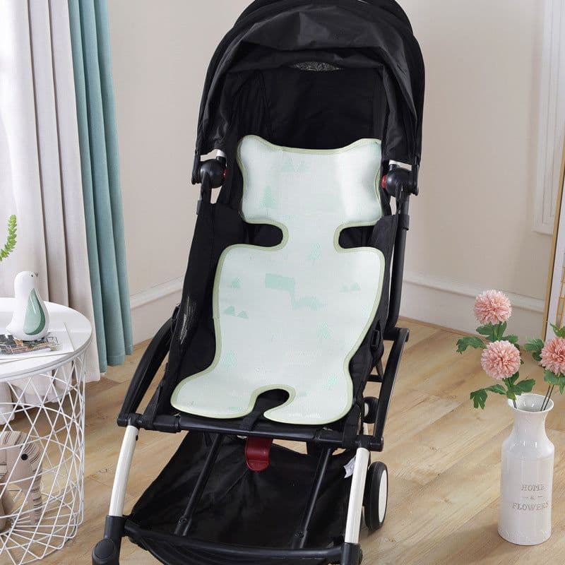 image-Summer Stroller Cooling Pad 3D Air Mesh Breathable Stroller Mat Mattress Latex Baby Car Seat Cover Cushion