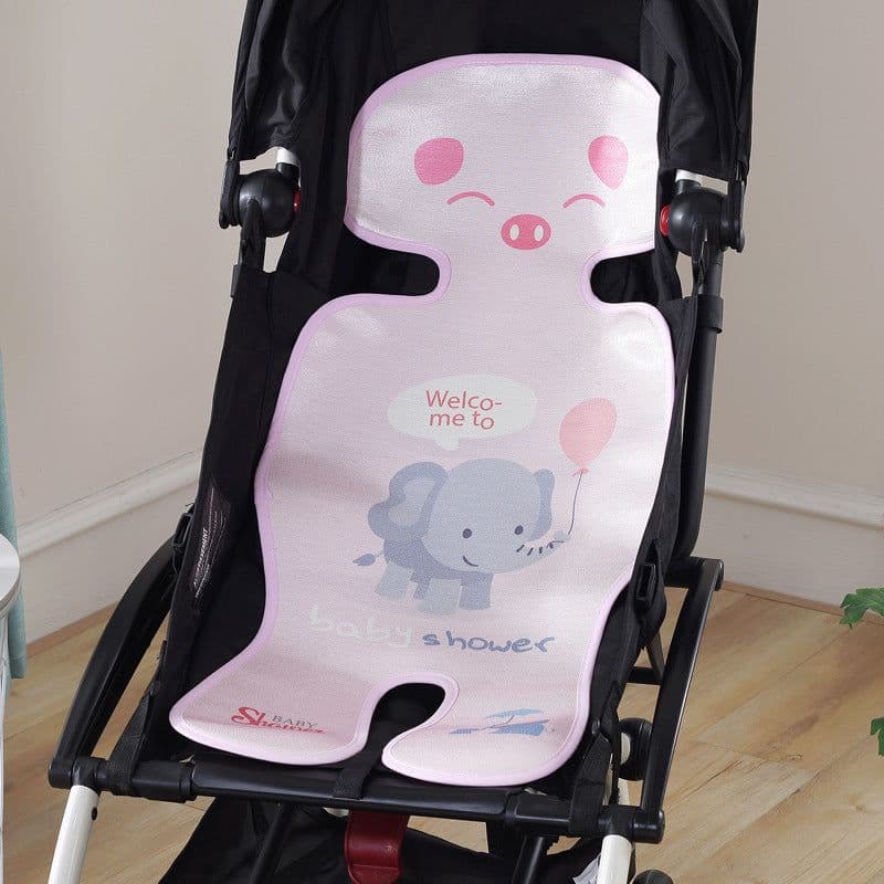 image-Summer Stroller Cooling Pad 3D Air Mesh Breathable Stroller Mat Mattress Latex Baby Car Seat Cover Cushion
