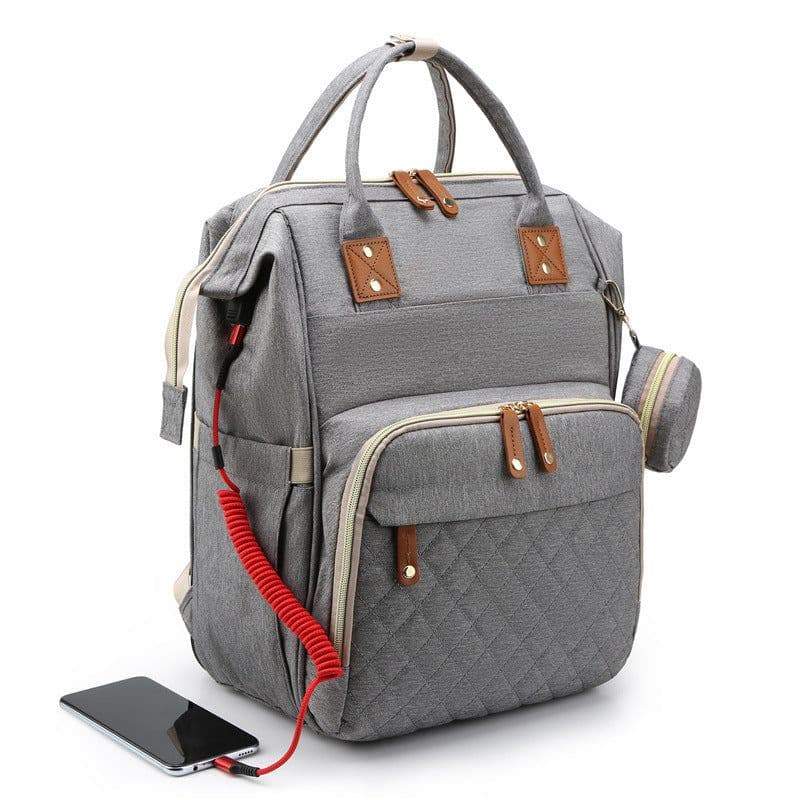 image-New Mommy Backpack Can Hang Baby Stroller Baby Bag Folding Crib Mommy Bag