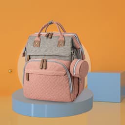 image-New Mommy Backpack Can Hang Baby Stroller Baby Bag Folding Crib Mommy Bag