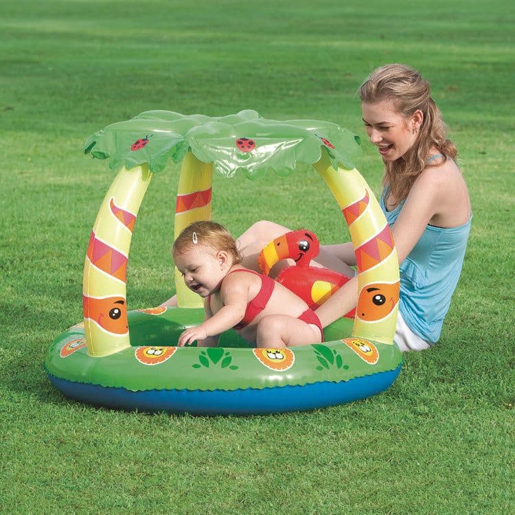 image-Anti-Sai Awning Inflatable Pool Swimming For Infants And Young Children Sand
