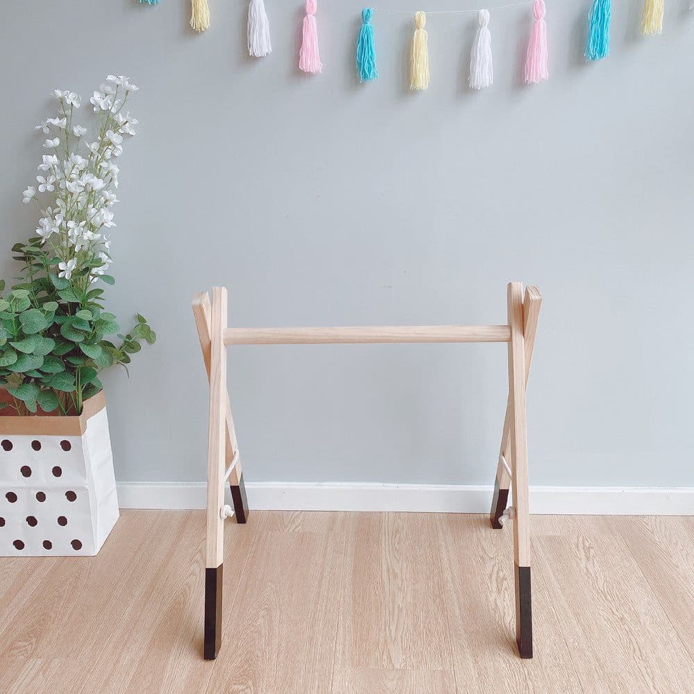 image-Decorative Nordic Style Wooden Fitness Equipment Ornaments