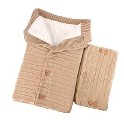image-Anti-kick Sleeping Bag Wool Knitted Baby Outdoor