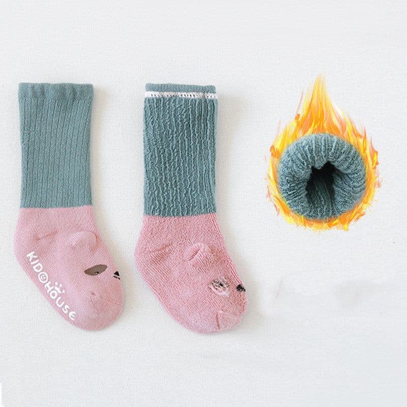 image-Thick Terry Baby Middle Tube Stereoscopic Anti-skid Floor Socks