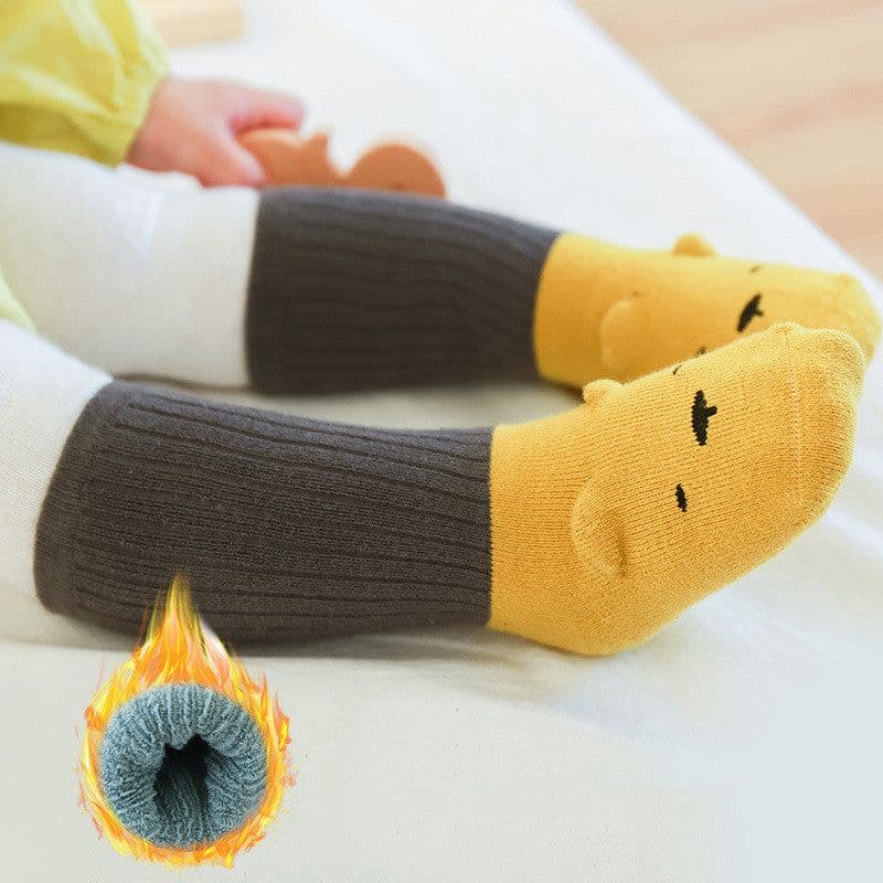 image-Thick Terry Baby Middle Tube Stereoscopic Anti-skid Floor Socks
