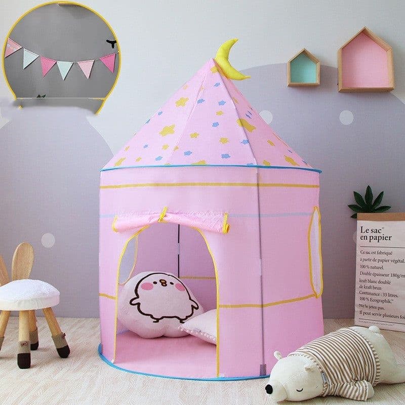 image-Children's Tent Baby Play House Indoor Princess Playhouse Castle
