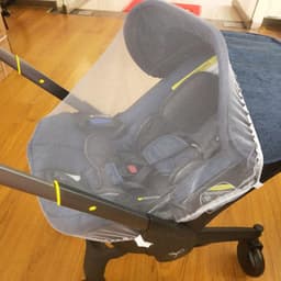 image-Baby Basket Car Four-in-one Sitting Cloth Set Rain Cover Mosquito Net Hanging Bag Mommy Bag Sunshade Cover Accessories