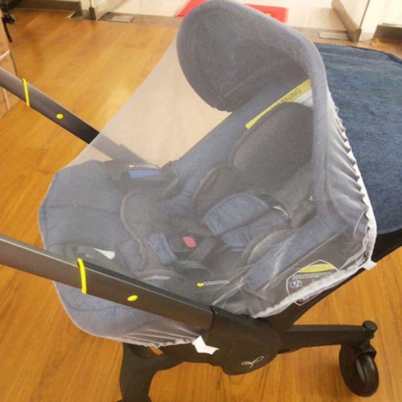 image-Baby Basket Car Four-in-one Sitting Cloth Set Rain Cover Mosquito Net Hanging Bag Mommy Bag Sunshade Cover Accessories
