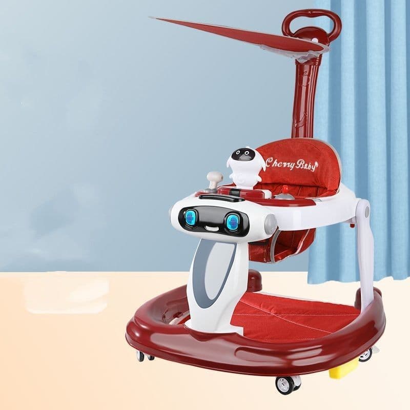 image-Baby Walker Anti-O-leg Baby Children's Multi-functional Anti-rollover Walker
