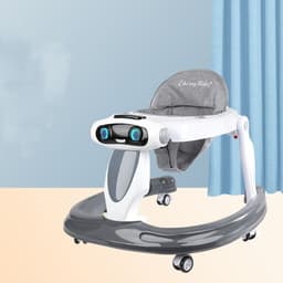 image-Baby Walker Anti-O-leg Baby Children's Multi-functional Anti-rollover Walker