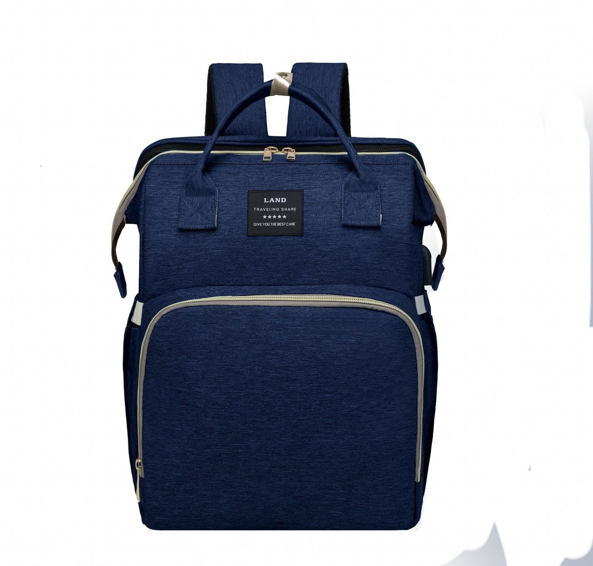image-New Mummy Baby Crib Backpack Large Capacity Out Milk Insulated Bag Women