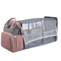 image-New Mummy Baby Crib Backpack Large Capacity Out Milk Insulated Bag Women