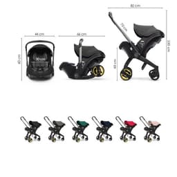 image-Baby Multifunctional Car Seat Cart Basket 3-in-1 Folding Umbrella