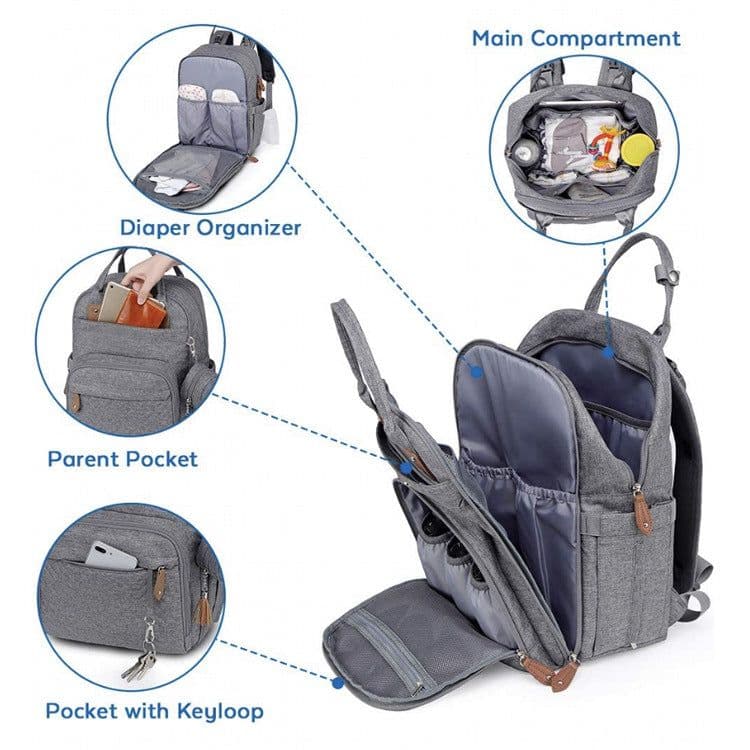image-Women's Fashion Large Capacity Multifunctional Waterproof Rucksack
