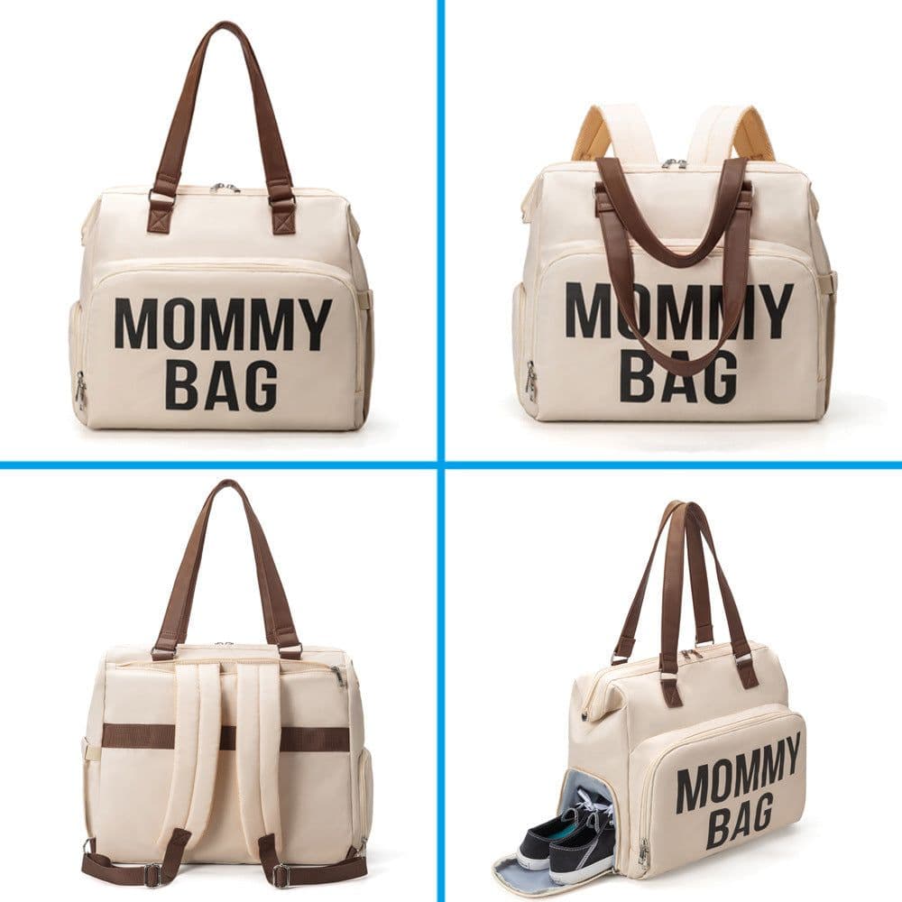image-Large Capacity Multifunctional Crossbody Insulated Mummy Bag Backpack