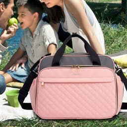 image-Large Capacity Hand-carrying Multifunctional Crossbody Oxford Cloth Diaper Bag