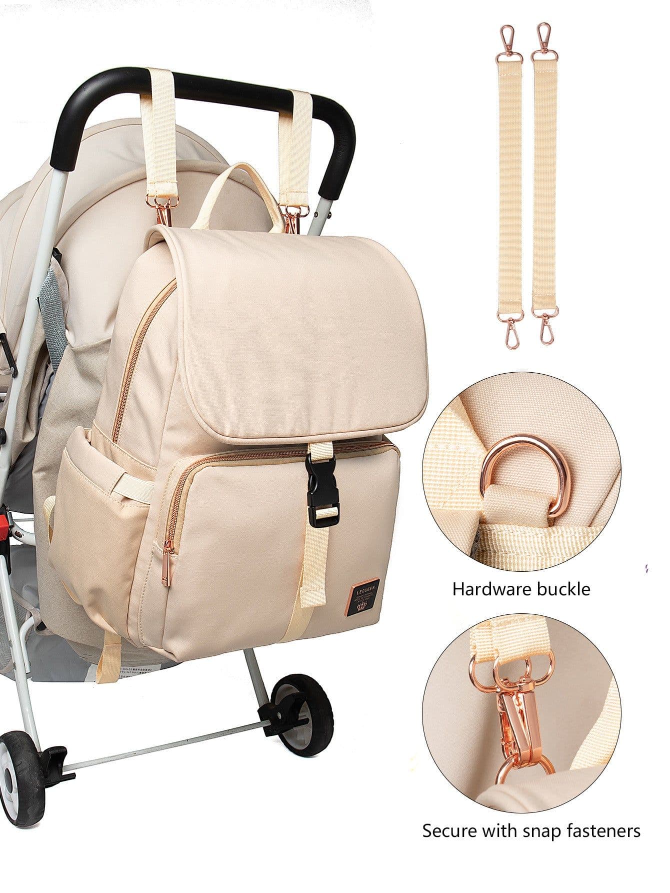 image-New Fashion Large Capacity Mummy Bag Multi-functional Leisure Travel Storage