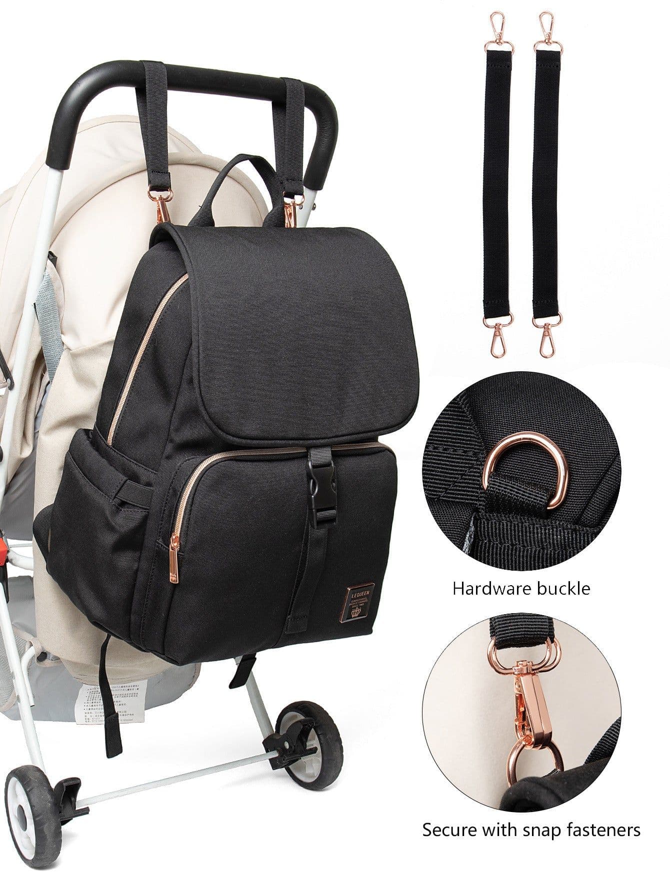 image-New Fashion Large Capacity Mummy Bag Multi-functional Leisure Travel Storage