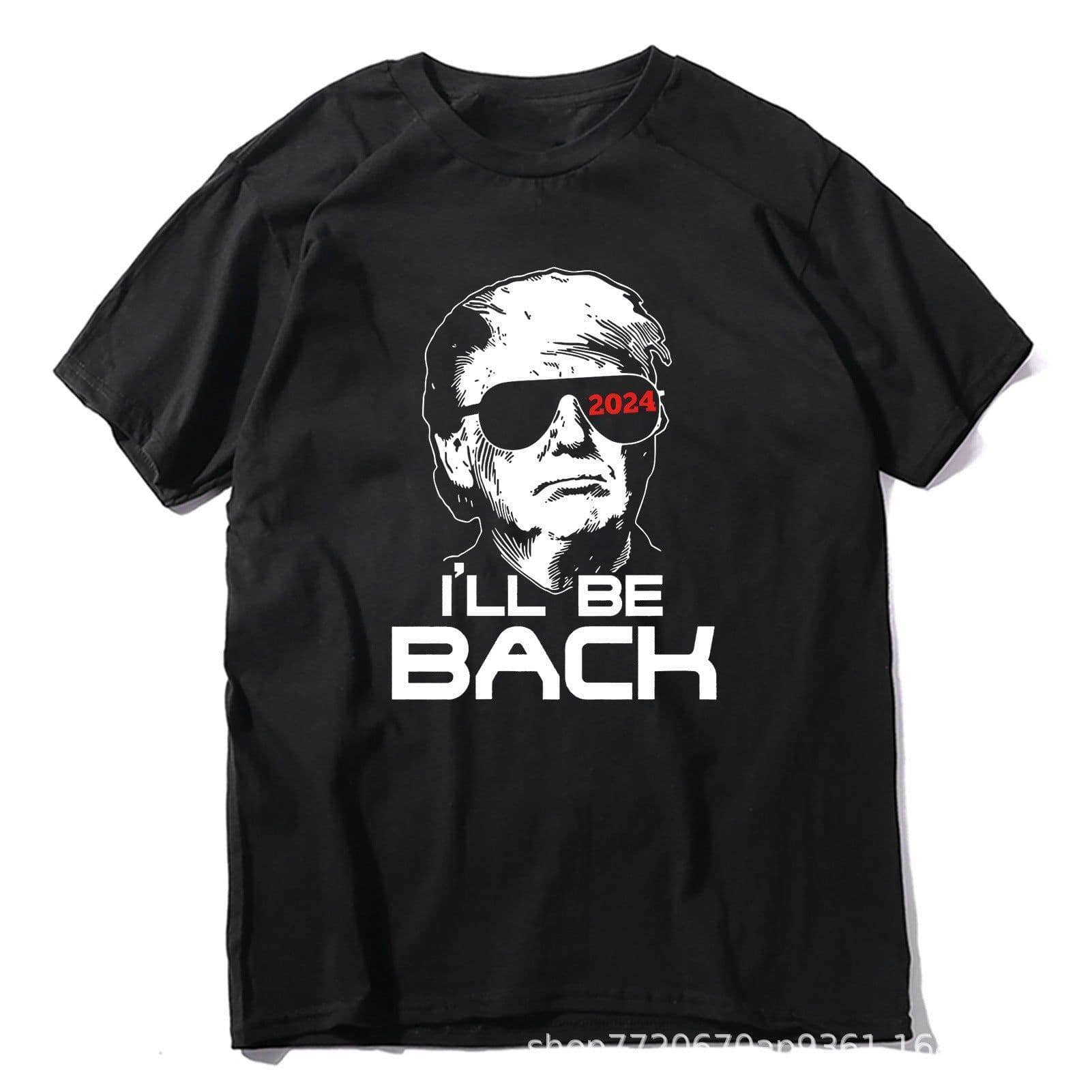 image-Trump Printed T-shirt All European Code Men's And Women's T-shirt