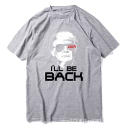 image-Trump Printed T-shirt All European Code Men's And Women's T-shirt