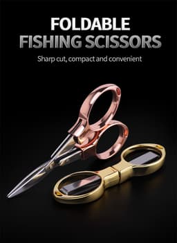 image-Mini Stainless Steel Folding Scissor Keychain Fishing Scissor Cutter Camping Tool Fishing Pliers Scissors Line Cutter Tool