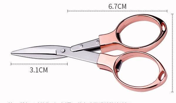 image-Mini Stainless Steel Folding Scissor Keychain Fishing Scissor Cutter Camping Tool Fishing Pliers Scissors Line Cutter Tool
