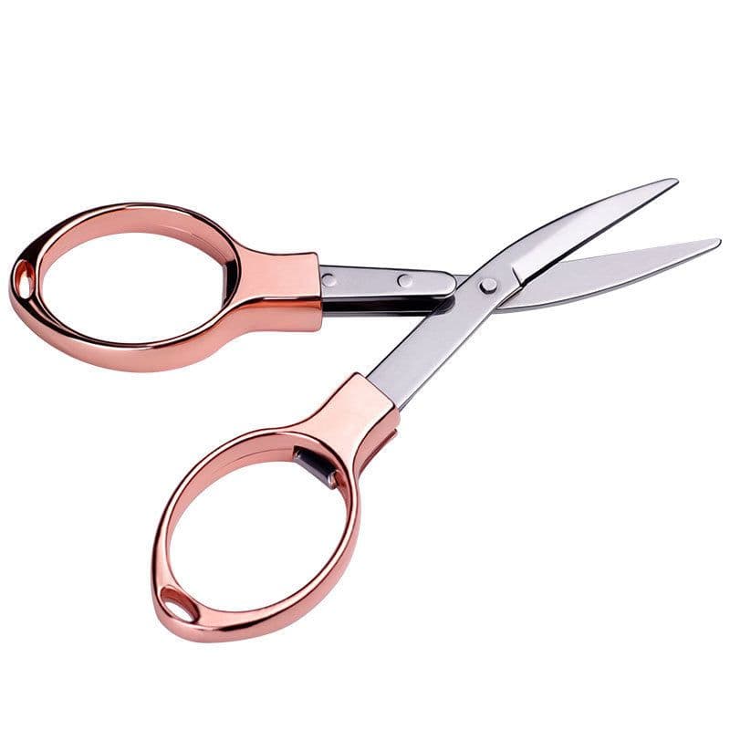 image-Mini Stainless Steel Folding Scissor Keychain Fishing Scissor Cutter Camping Tool Fishing Pliers Scissors Line Cutter Tool