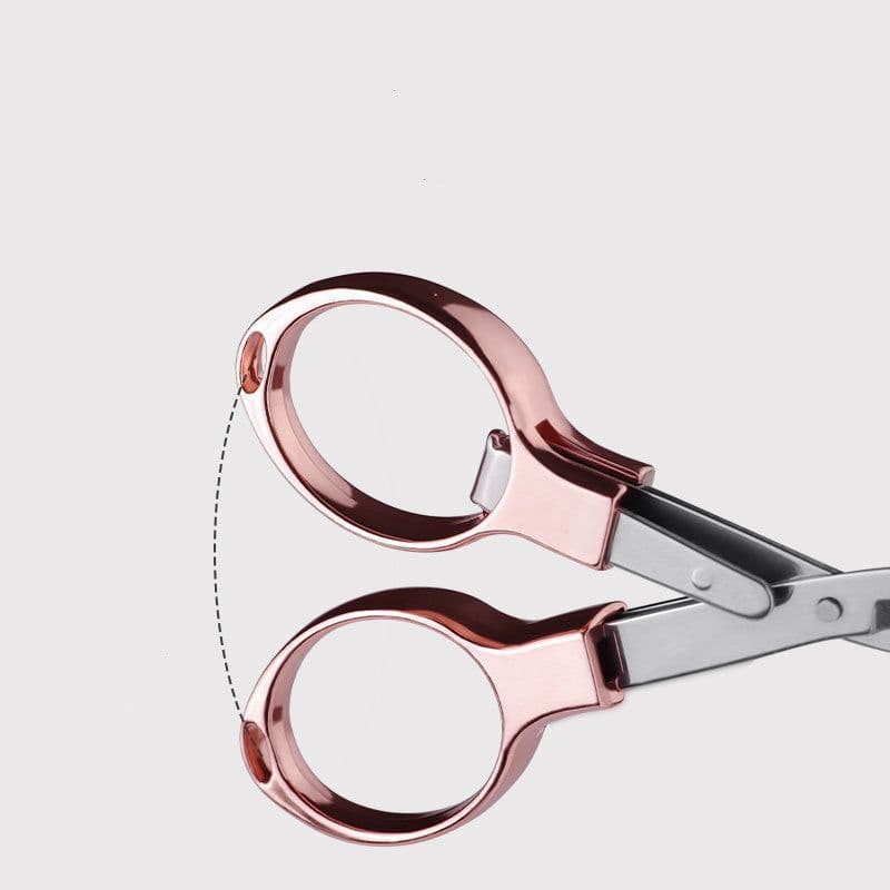 image-Mini Stainless Steel Folding Scissor Keychain Fishing Scissor Cutter Camping Tool Fishing Pliers Scissors Line Cutter Tool