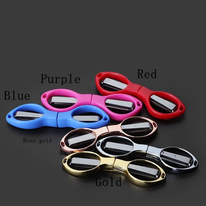 image-Mini Stainless Steel Folding Scissor Keychain Fishing Scissor Cutter Camping Tool Fishing Pliers Scissors Line Cutter Tool