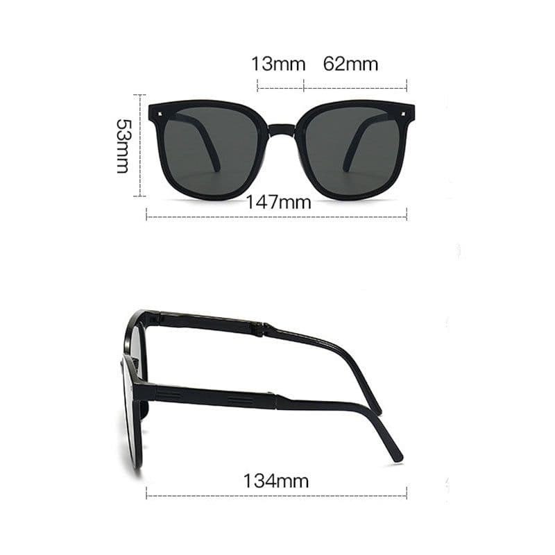 image-Folding Sunglasses Summer Beach Fashion Sun Protection Glasses